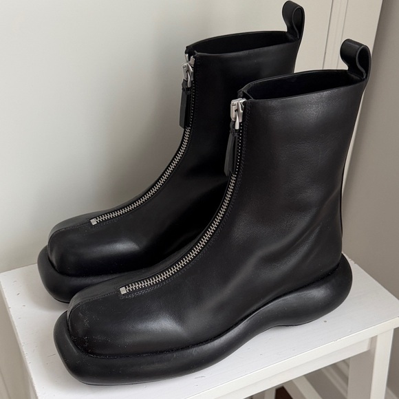 Black Zippered Jil Sander Boots
